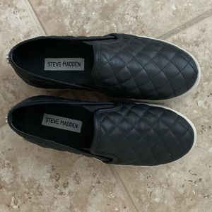 steve madden ecentrcq black sneakers